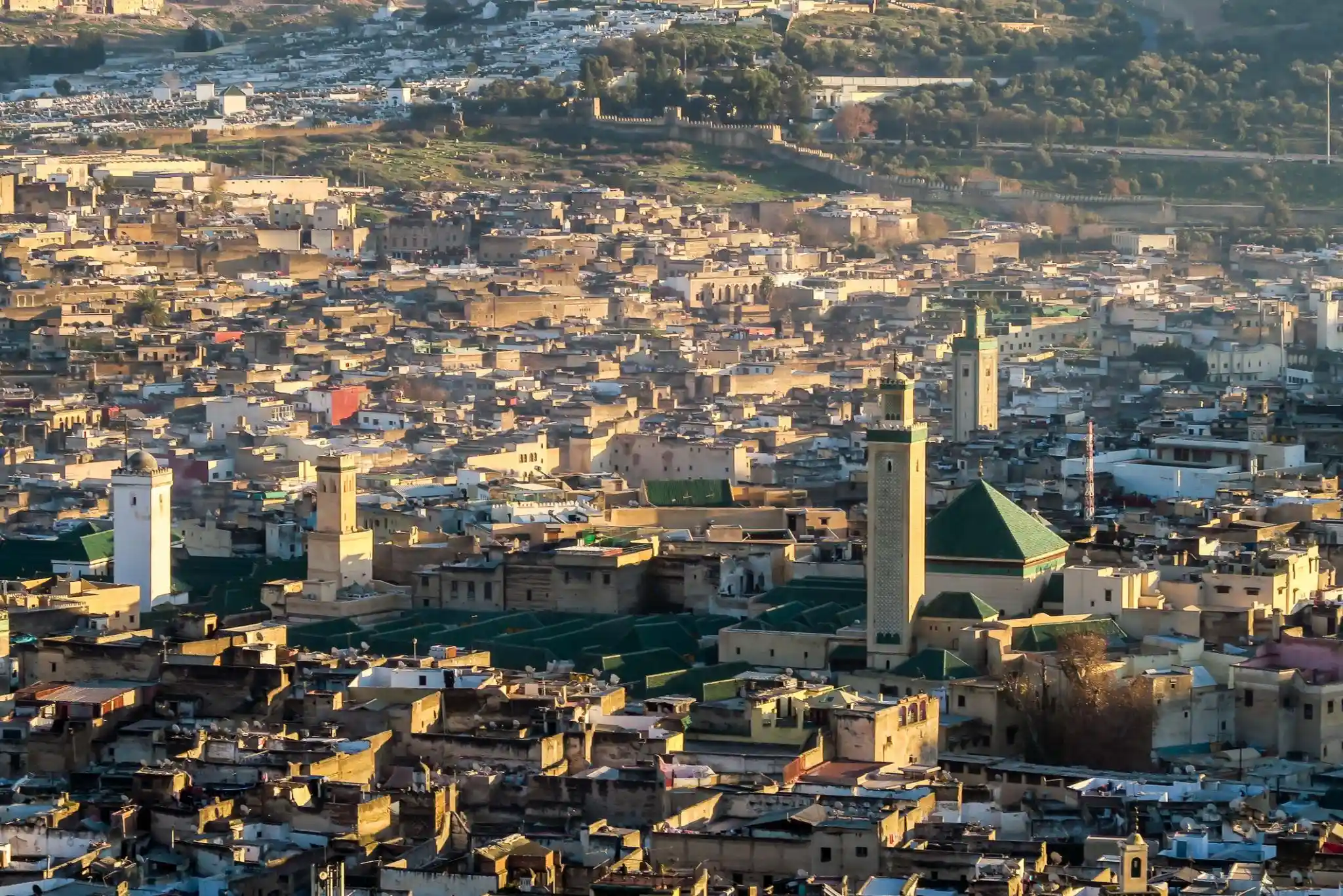 Historic streets of Fes Medina during a 5 Day Morocco Tour From Fes
