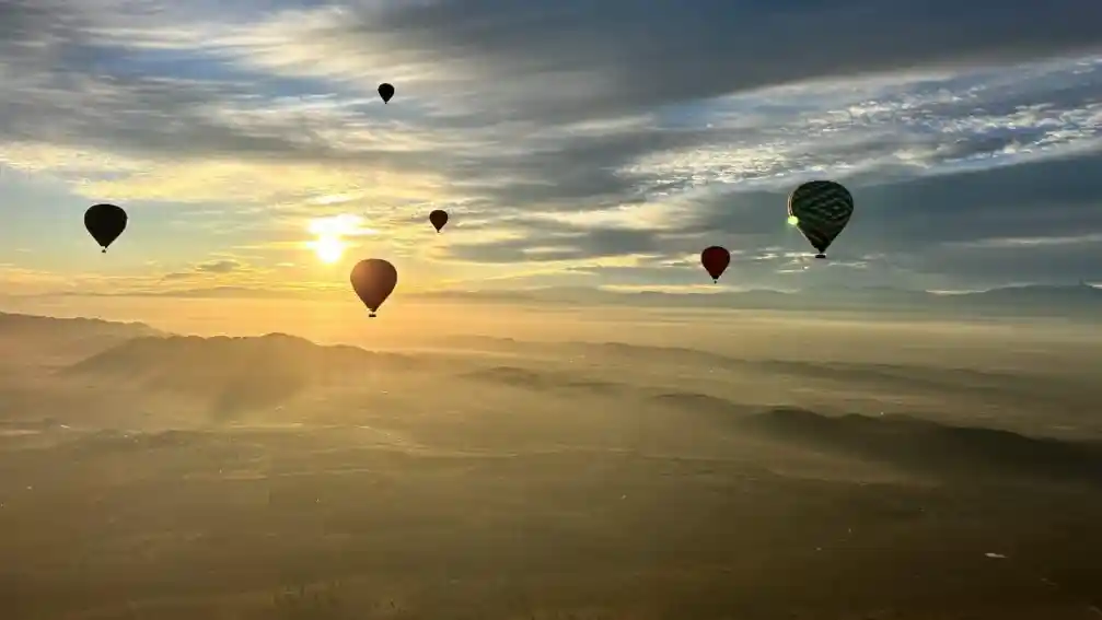 Hot Air Balloon Ride in Marrakech at sunrise