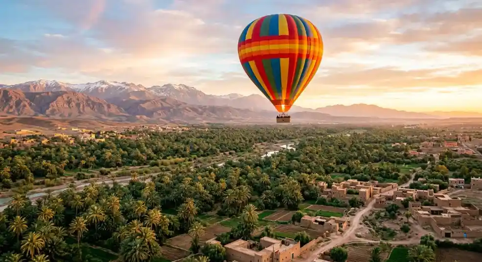 Hot Air Balloon Ride in Marrakech at sunrise
