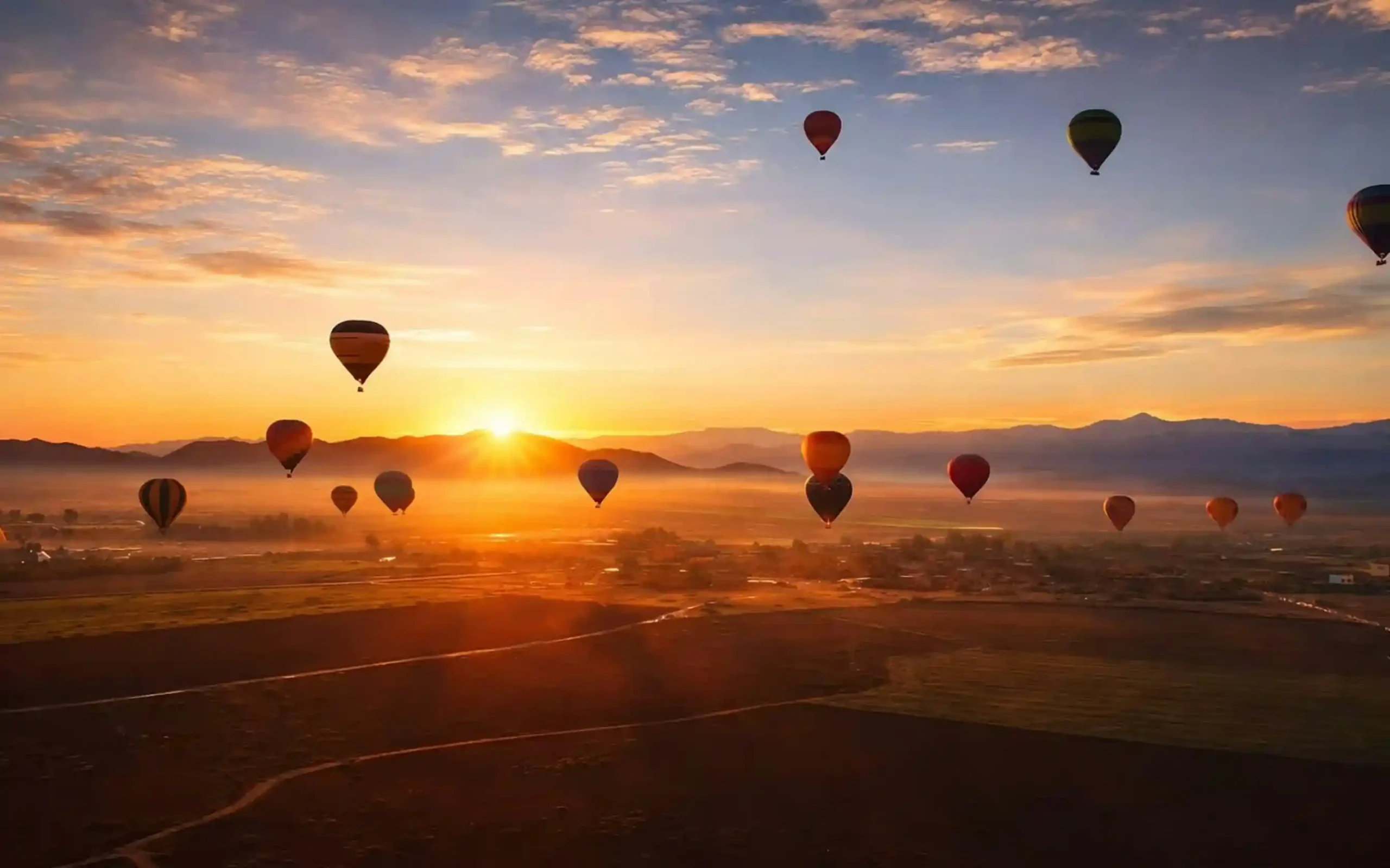 Hot Air Balloon Ride in Marrakech at sunrise