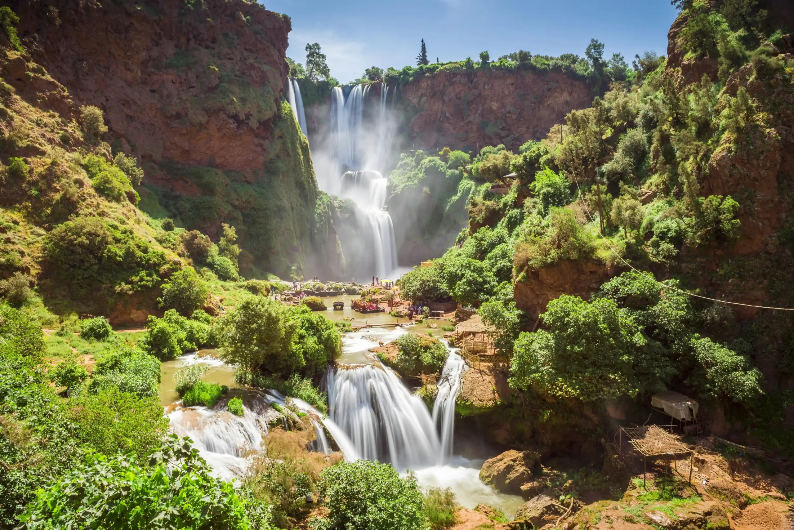 Ouzoud Waterfalls Day Trip from Marrakech with panoramic views of the cascades