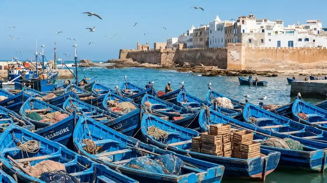 Essaouira Day Trip from Marrakech with scenic views of the historic medina and Atlantic coast