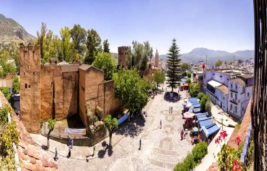 Chefchaouen Day Trip from Fes with beautiful blue medina streets