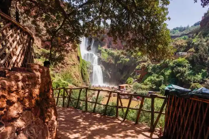 Ouzoud Waterfalls Day Trip from Marrakech with panoramic views of the cascades